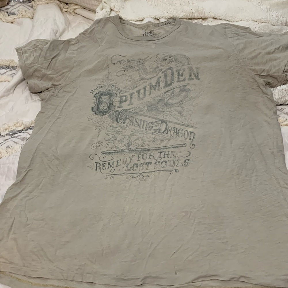 Lucky Brand One Stitch Graphic Vintage Tee Shirt XXL